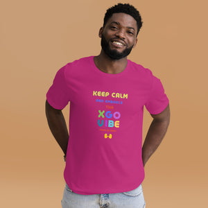 Unisex t-shirt - Keep Calm And Embrace The XGO Vibe - Hands Up Baby!