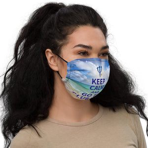 Keep Calm and Go To Club Med Reusable Premium face mask