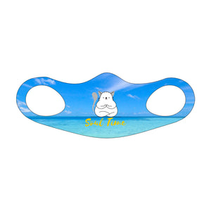 Soul Time - Sea Scape Re-usable Fitted Face Mask