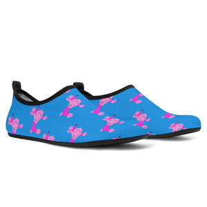 Pink & Blue Poodles Beach Shoes