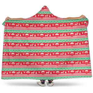 Red Christmas Pattern Blanket