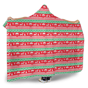 Red Christmas Pattern Blanket