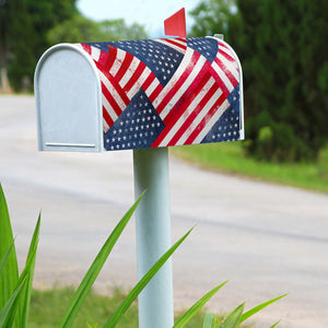 American Flag Bandana Collage Mailbox Cover