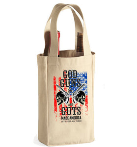 God Guns And Guts Wine Bag