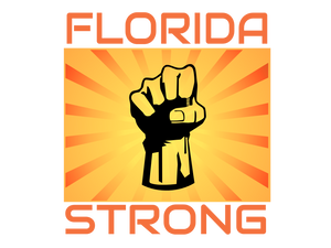 Florida Strong 3"x 3" Die-Cut Durable and Weatherproof Vinyl Stickers With a Matte Finish