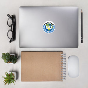 Bubble-free stickers - Forever Go Stickers ( new logo) Perfect For Suitcases, Laptops, Phone, Notebooks etc.