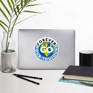 Bubble-free stickers - Forever Go Stickers ( new logo) Perfect For Suitcases, Laptops, Phone, Notebooks etc.