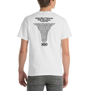 CLUB MED CANCUN THE REUNION Short-Sleeve T-Shirt - Heavier Cotton T-shirt -With Black Print