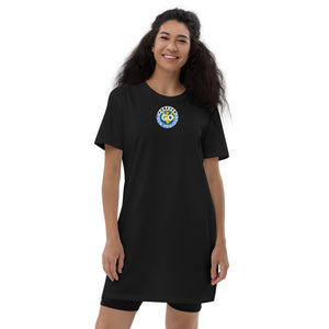 Organic cotton t-shirt dress -With The New Forever GO Patch ( Print )