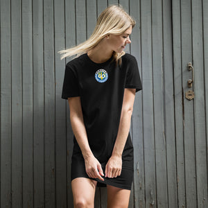 Organic cotton t-shirt dress -With The New Forever GO Patch ( Print )