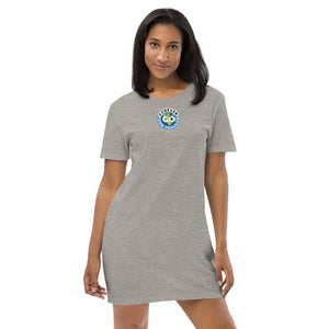 Organic cotton t-shirt dress -With The New Forever GO Patch ( Print )