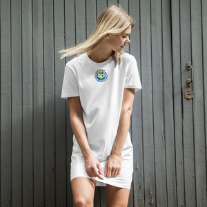 Organic cotton t-shirt dress -With The New Forever GO Patch ( Print )