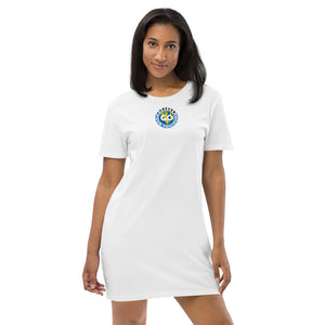 Organic cotton t-shirt dress -With The New Forever GO Patch ( Print )