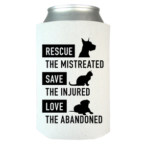 RESCUE ANIMALS CAN KOOZIE - CAN WRAP