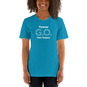 Unisex t-shirt - White Print-Forever G.O. Club Med Turkoise Reunion May 28-June 4th, 2022 ( Portion of sale going to Charity Fund)