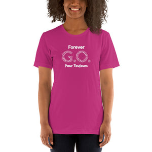 Unisex t-shirt - White Print-Forever G.O. Club Med Turkoise Reunion May 28-June 4th, 2022 ( Portion of sale going to Charity Fund)