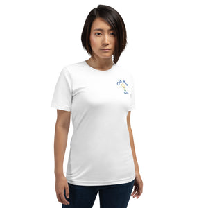 Short-Sleeve Unisex T-Shirt  Club Med G.O. New Forever GO Patch printed on Left Sleeve ( Light & Pastel Color Shirts)