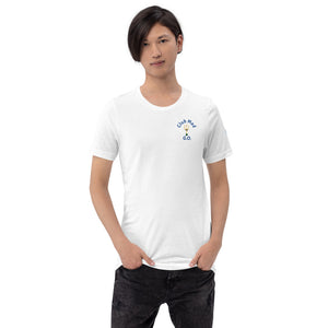 Short-Sleeve Unisex T-Shirt  Club Med G.O. New Forever GO Patch printed on Left Sleeve ( Light & Pastel Color Shirts)